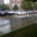 Torrential downpour at Regent Park