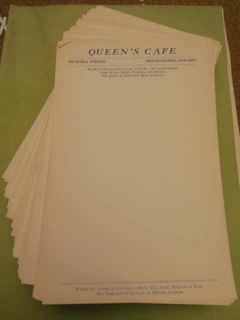 Queens Cafe (1950s) Gravenhurst