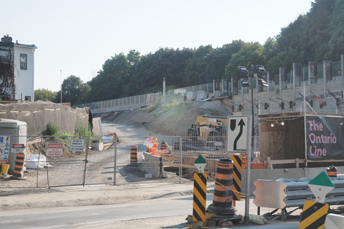 Dundas Street East, west of Logan Avenue