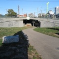 Former Bayview Avenue onramp from River Street