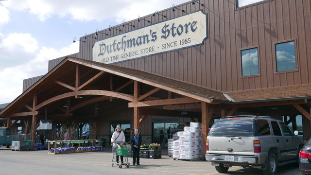 Slight rerouting south of destination to authentic shopping of local produce, before farmers markets are officially open for season. Known as the Amish Walmart, we only visited edges of the grocery section, and avoided the dry goods. Routing through Van Buren county was suggested to us as scenic through southeastern Iowa, just north of Missouri. (Dutchman's Store, Cantril, Iowa) 20250411 DI_20250411_DutchmansStore_0866.jpg